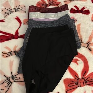 Victoria's Secret Lace and Solid Panties Set